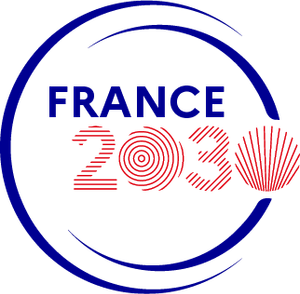 Logotype rouge bleu